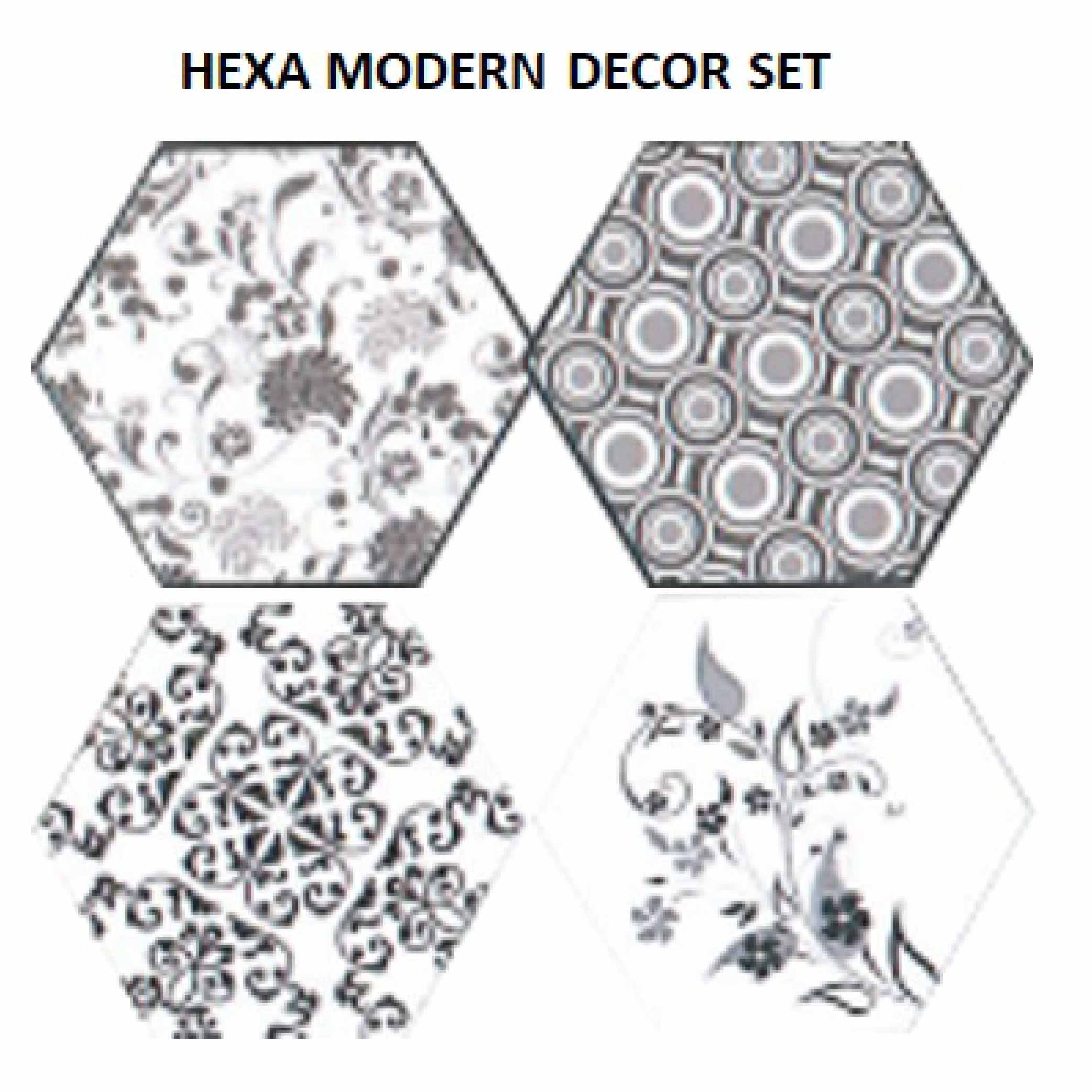 ทีโอเอ กระเบื้อง รุ่น HEXA MODERN DECOR SET